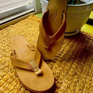Rainbow women’s sandals/flip-flops, size 10